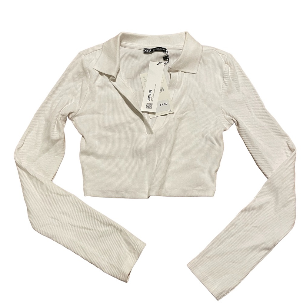 Long sleeve crop top